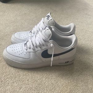 White & Black Nike Air Forces